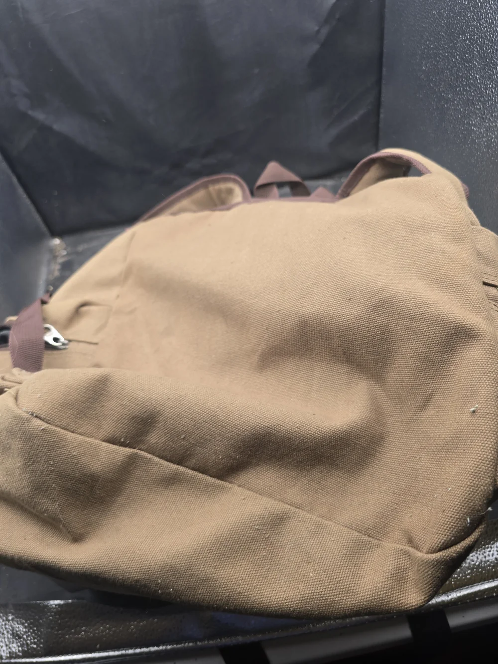 Canvas Brown Backpack with‎ Adjustable Straps